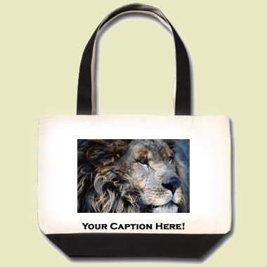 African Lion Tote Bag