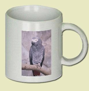 African Gray Parrot Coffee Mug