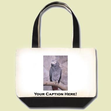 African Gray Parrot Tote Bag