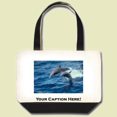 Spinner Dolphin Tote Bag