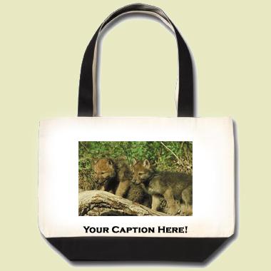 Timber Wolf Tote Bag