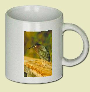 Green-Backed Heron Coffee Mug