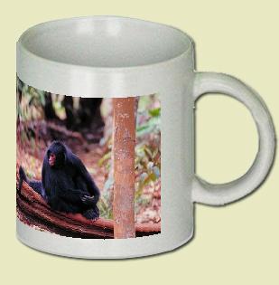 Black spider monkey Coffee Mug