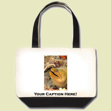 Green Moray Eel Tote Bag