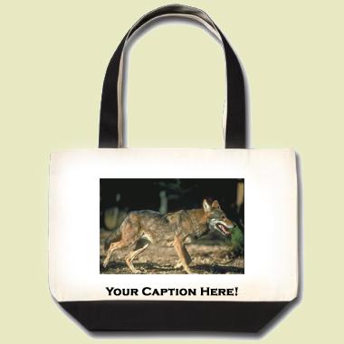 Red Wolf Tote Bag