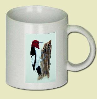 Red-headed woodpecker Coffee Mug