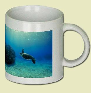 Green turtle Coffee Mug