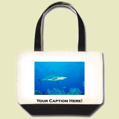 Caribbean reef shark Tote Bag