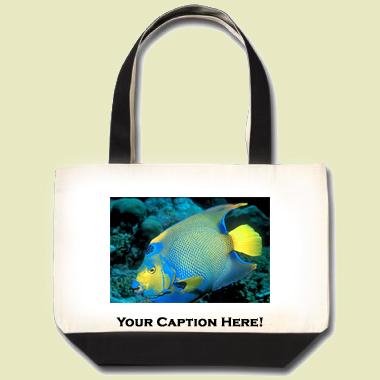 Queen angelfish Tote Bag