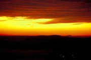 Yellow Sky and Ships Magnet