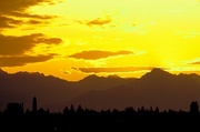 Yellow Sunset Magnet